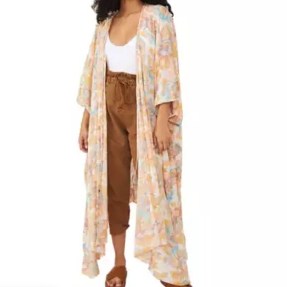 Free People XSmall Into The Wild Kimono NWT - Picture 1 of 12